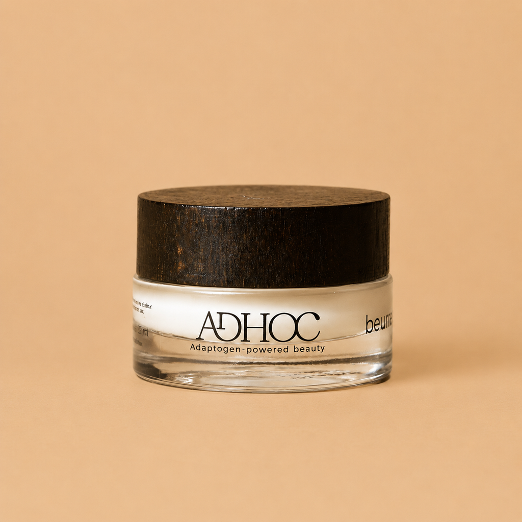 Beurre Regard AdHoc Beauty, baume anti-âge pour nourrir, protéger et lisser visiblement le contour des yeux.