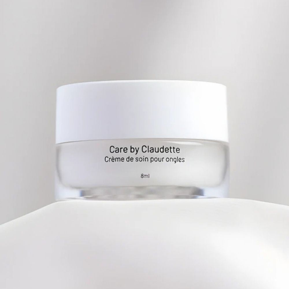 Pot de Crème de soin pour ongles Care by Claudette, soin naturel pour ongles fragilisés, secs ou abîmés.
