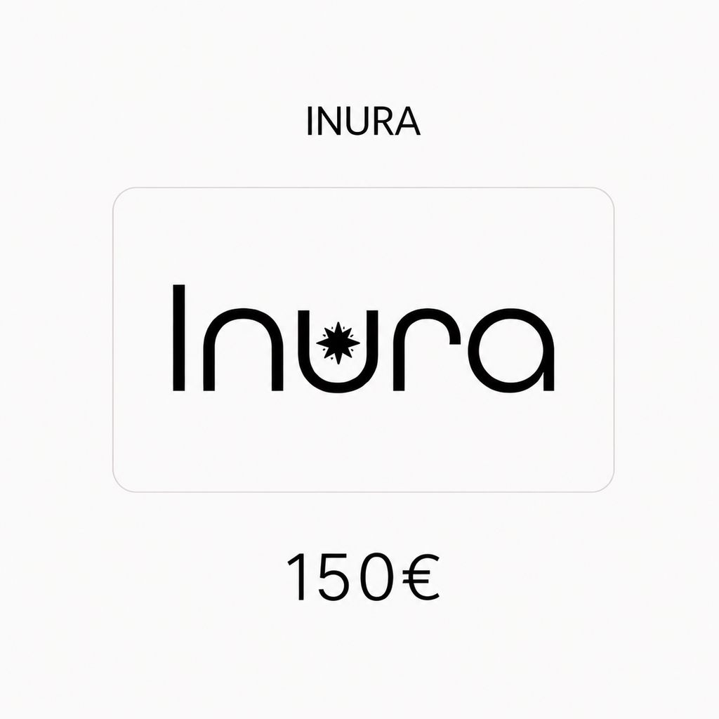 Carte cadeau Inura d’une valeur de 150 €, pour composer un rituel beauté premium adapté à ses besoins.