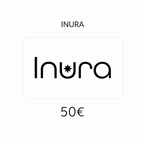 Carte cadeau Inura d’une valeur de 50 €, idéale pour offrir un rituel de soin personnalisé.