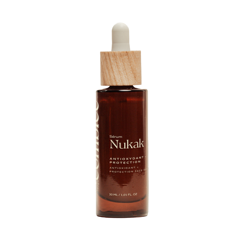 Sérum visage antioxydant Nukak Comblée, soin bonne mine pour peau sensible sélectionné par Inura.