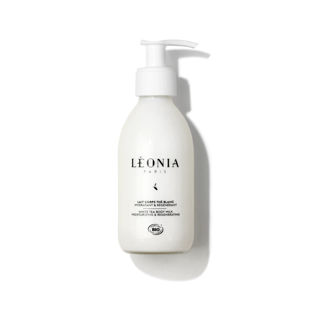 Lait Corps Thé Blanc Léonia, soin hydratant et régénérant pour le corps sélectionné par Inura.