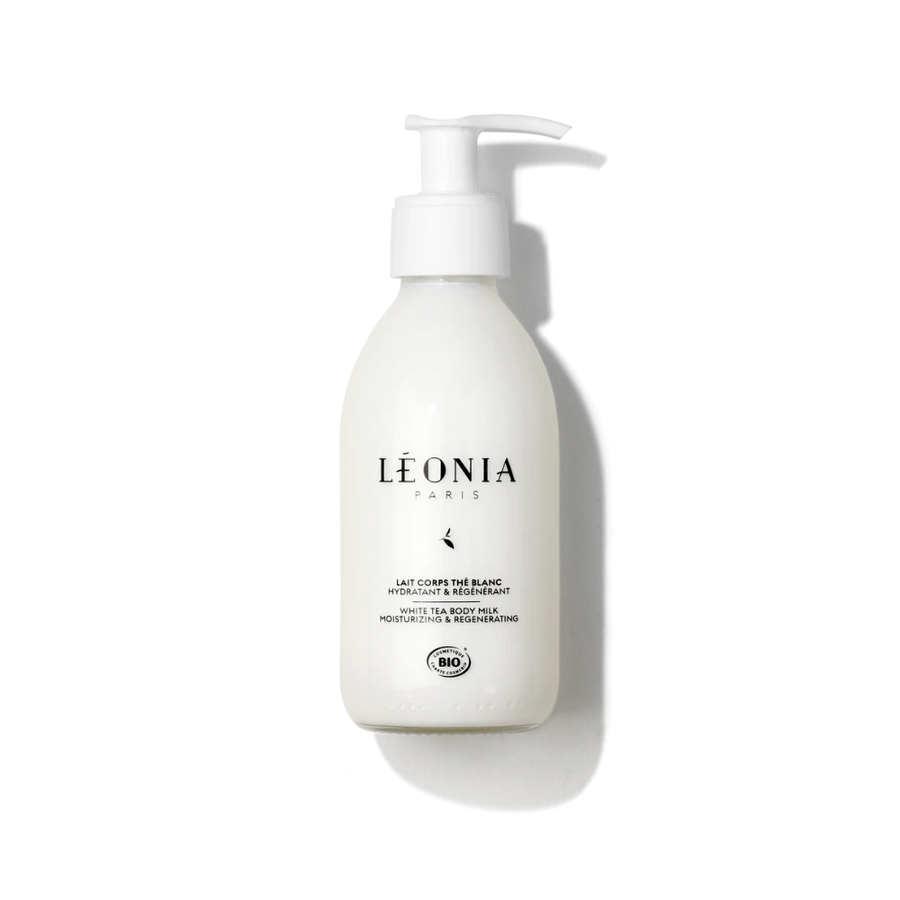 Lait Corps Thé Blanc Léonia, soin hydratant et régénérant pour le corps sélectionné par Inura.