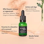 Bénéfices du sérum NIGHT Les Huilettes, soin visage de nuit régénérant, lissant et anti-taches.