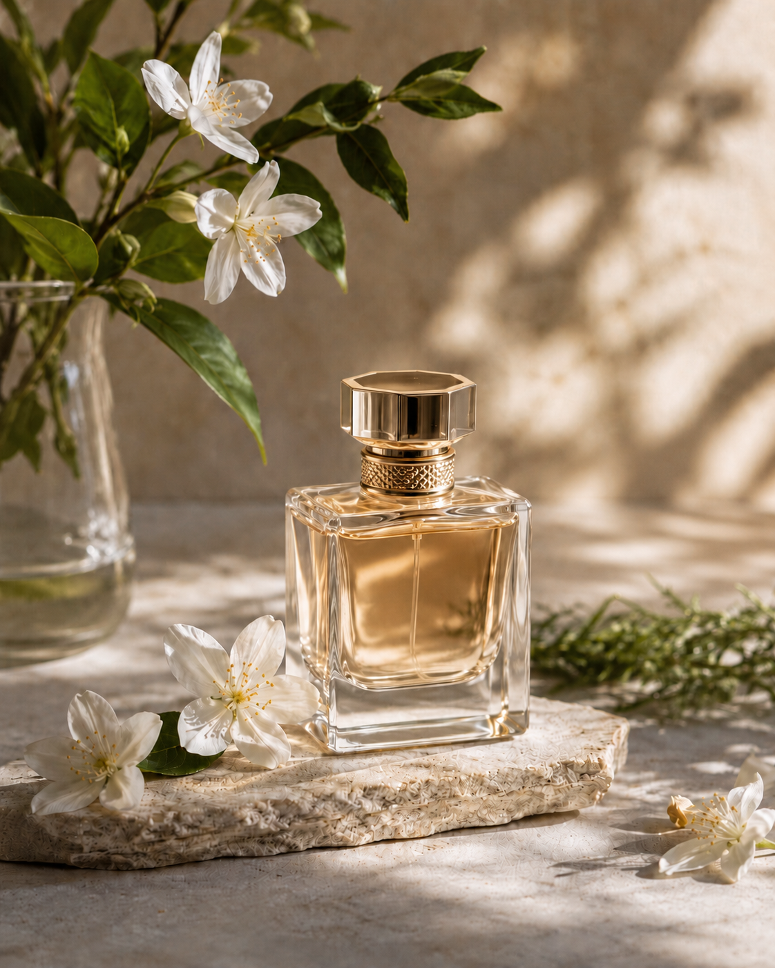 Produit Less is More dans une composition minimaliste évoquant une nouvelle façon de consommer la beauté.