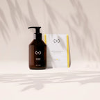 Shampooing douceur Less is More préparé en flacon, soin capillaire rechargeable pour cheveux secs, abîmés ou colorés.