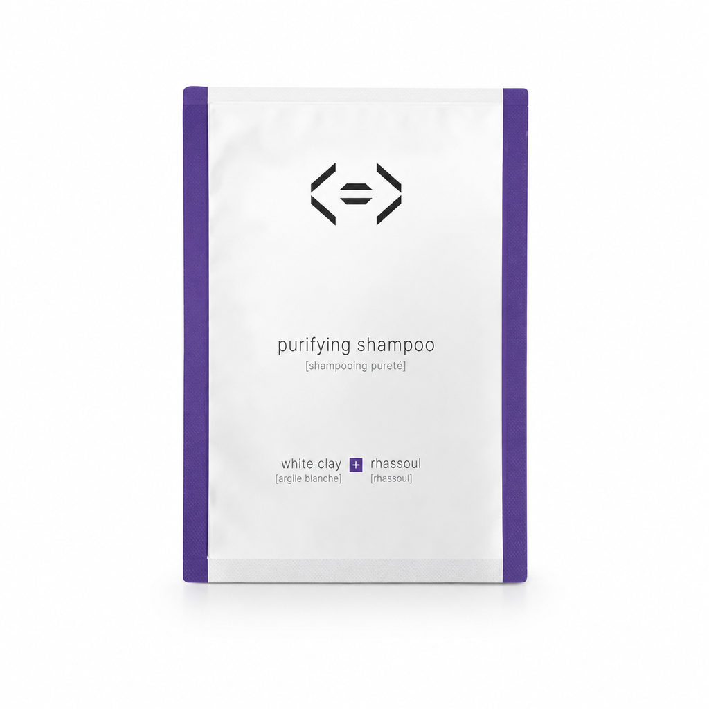 Shampooing pureté Less is More à l’argile blanche et au rhassoul, soin lavant rechargeable pour cheveux à tendance grasse sélectionné par Inura.