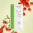 Recharge de shampooing Less is More à la baie de goji et à l’acérola, formule en poudre pour cheveux ternes et fatigués.