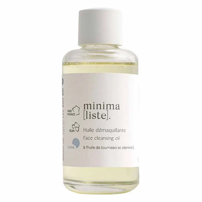 Huile Démaquillante Minimaliste, huile visage et yeux bio pour éliminer le maquillage même waterproof sélectionnée par Inura.