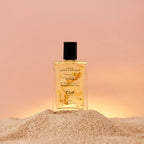 Huile corps et cheveux P.Lab Beauty, soin satiné aux nacres dorées pour sublimer la peau et les longueurs.