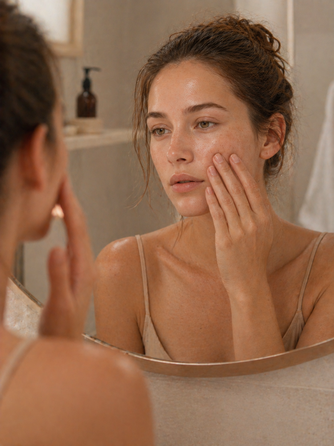 peau seche vs peau deshydratee difference comment reconnaitre type de peau observation visage miroir