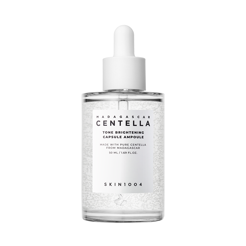 Tone Brightening Capsule Ampoule SKIN1004, ampoule éclat à la centella asiatica pour teint terne ou irrégulier sélectionnée par Inura.