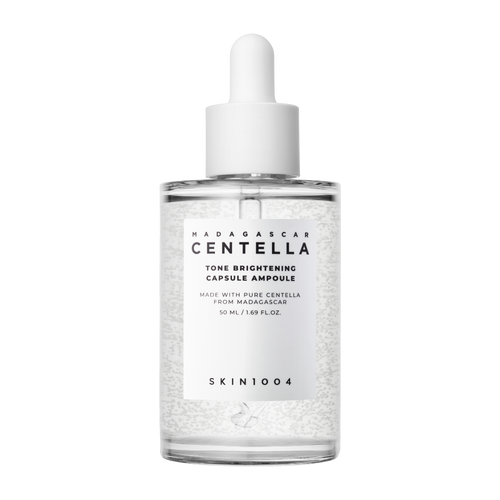 Tone Brightening Capsule Ampoule SKIN1004, ampoule éclat à la centella asiatica pour teint terne ou irrégulier sélectionnée par Inura.